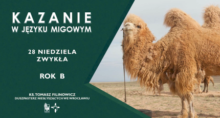Wielbłąd i ucho igielne – kazanie w języku migowym
